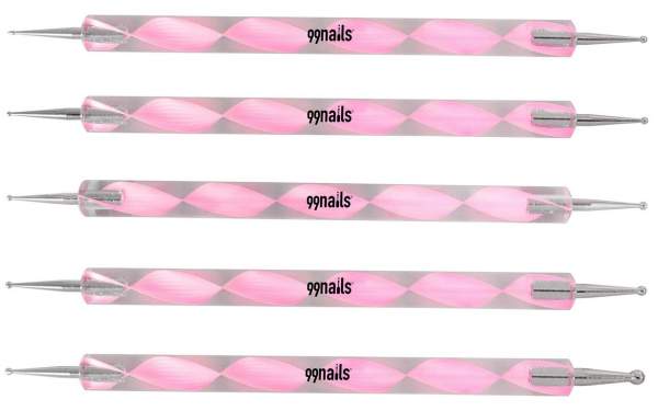 Nailart Dotting Pinsel Pink 5er Set