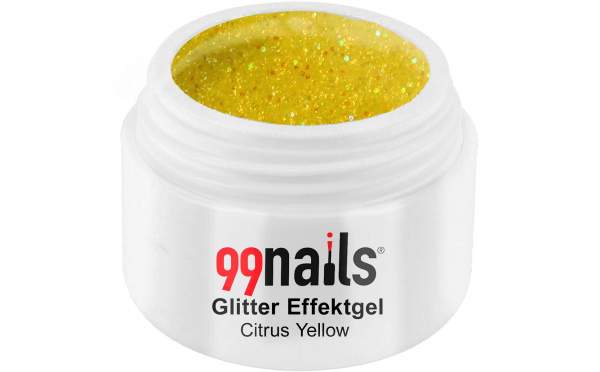 Glitter Effektgel - Citrus Yellow 5ml