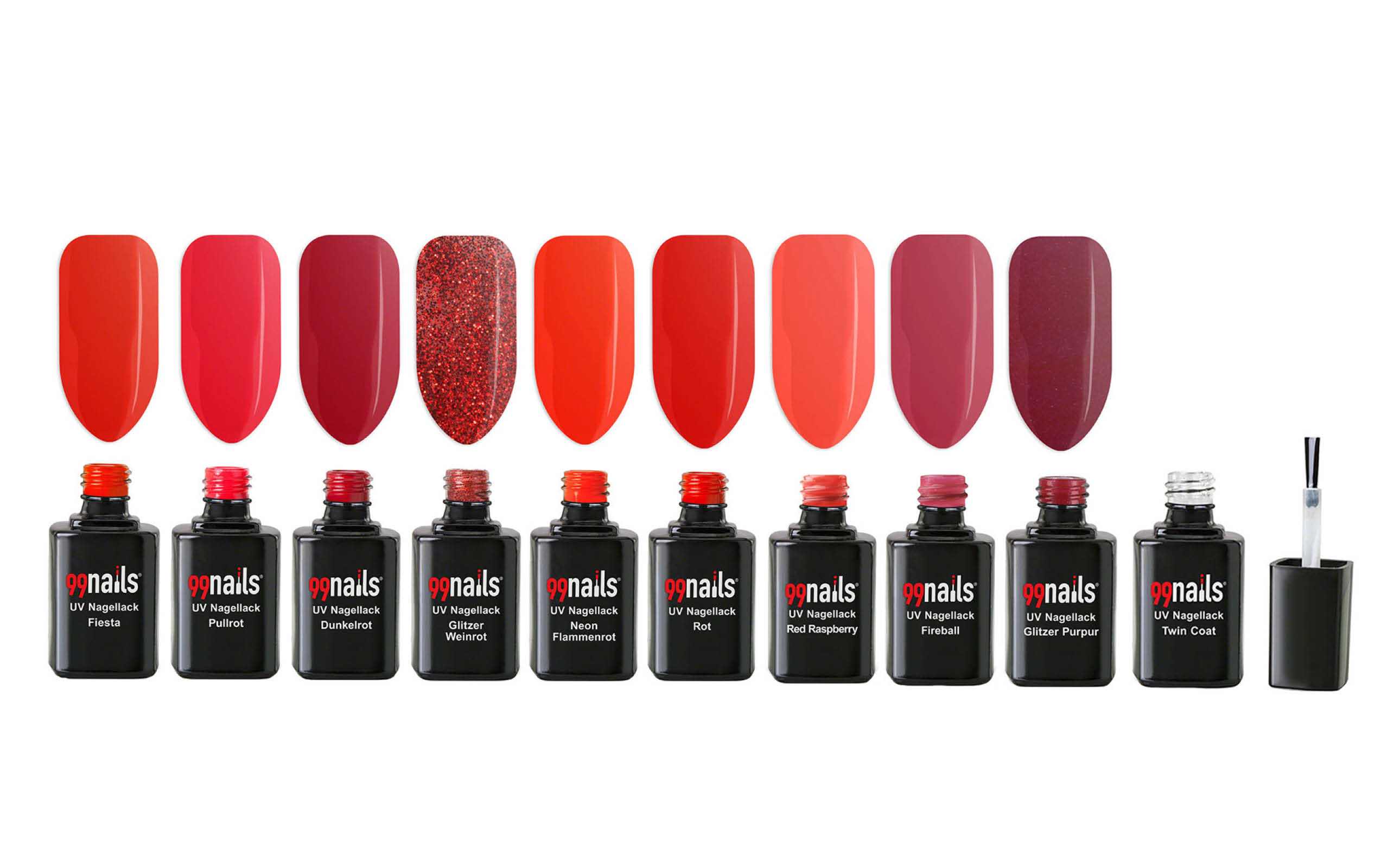 Uv Nagellack 10 Er Set Rot Gunstig Online Kaufen