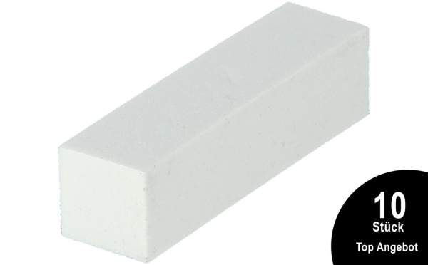 10x Schleifblock / Buffer Weiß Körnung 180