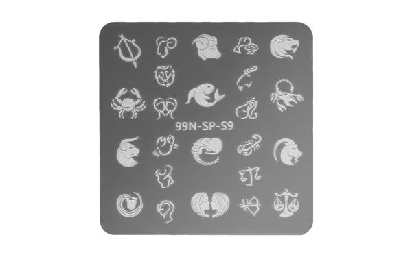Stamping Plate Square - Star Sign