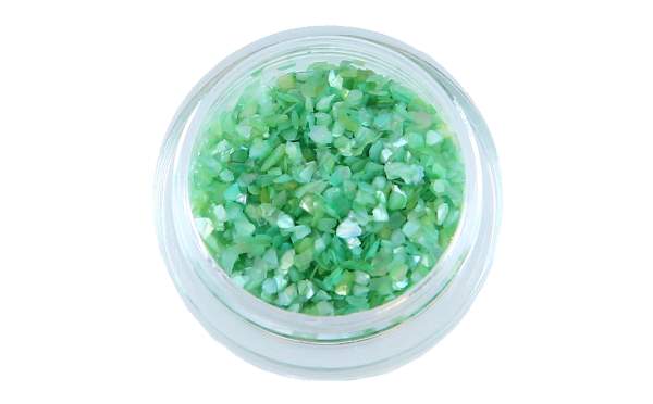 Nailart Muschelsplitter Green Sea